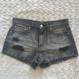 BDG mid rise denim shorts